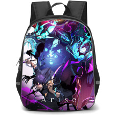 Solo Leveling Sung Jinwoo Backpack StudentPack - Sung Jinwoo With His Shadows Fighting Pose