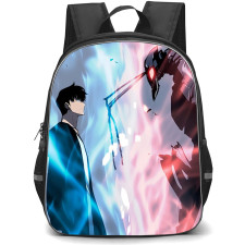 Solo Leveling Sung Jinwoo Backpack StudentPack - Sung Jinwoo Versus Ant King