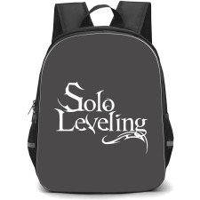 Solo Leveling Backpack StudentPack - Solo Leveling Logo Black And White