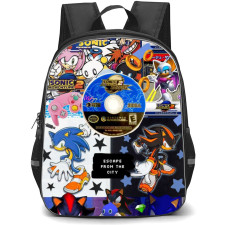 Sonic The Hedgehog School Backpack StudentPack - Characters Collage Escape From The City