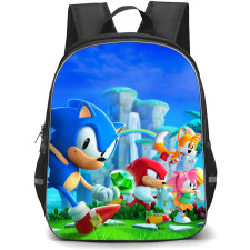 Sonic The Hedgehog School Backpack StudentPack - Characters Island Background