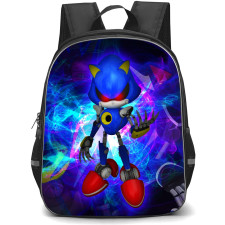 Sonic The Hedgehog Metal Sonic School Backpack StudentPack - Metal Sonic Posing Black Background