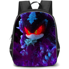 Sonic The Hedgehog Mephiles The Dark School Backpack StudentPack - Mephiles The Dark Portrait Black Background