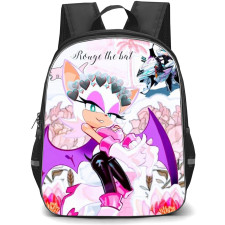 Sonic The Hedgehog Rogue The Bat School Backpack StudentPack - Rogue The Bat Collage