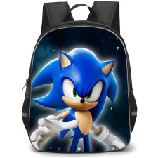 Sonic The Hedgehog School Backpack StudentPack - Sonic The Hedgehog Portrait Black Background