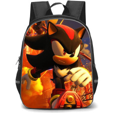 Sonic The Hedgehog Shadow The Hedgehog School Backpack StudentPack - Shadow The Hedgehog Running Illustration