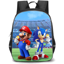 Sonic The Hedgehog School Backpack StudentPack - Sonic and Mario Crossover
