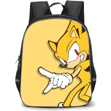 Sonic The Hedgehog Super Sonic School Backpack StudentPack - Super Sonic Character Art