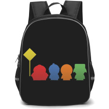 South Park School Backpack StudentPack - South Park Characters Silhouette Art