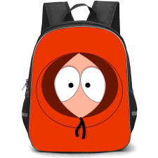 South Park Kenny McCormick School Backpack StudentPack - Kenny McCormick Face Red Background