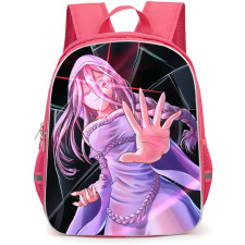 So I Am A Spider So What Shiraori Backpack StudentPack - Shiraori Pink Hair Purple Dress Anime Art Poster