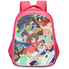Spirited Away Backpack StudentPack - Spirited Away Choco Minto Poster Art