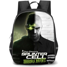 Tom Clancys Splinter Cell Backpack School Bag StudentPack - Tom Clancys Splinter Cell Double Agent Game Cover Art