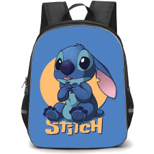 Lilo & Stitch Backpack StudentPack - Stitch Portrait Blue Background