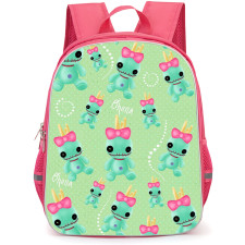 Lilo & Stitch Scrump Backpack StudentPack - Scrump Pattern Art On Green Background