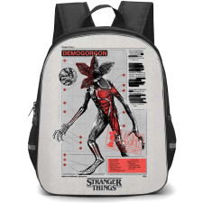 Stranger Things Backpack School Bag StudentPack - Stranger Things Demogorgon Classified Anatomy Chart Poster