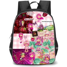 Strawberry Shortcake Raspberry Torte Backpack StudentPack - Raspberry Torte Collage