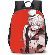 Bungo Stray Dogs Nikolai Gogol Backpack Student Pack - Nikolai Gogol Smirk Portrait On Red Background