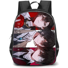 Bungo Stray Dogs Osamu Dazai Backpack Student Pack - Osamu Dazai Fierce Portrait Collage