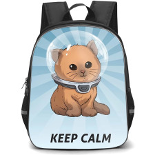 Subnautica Backpack School Bag StudentPack - Subnautica Keep Calm Cat Poster