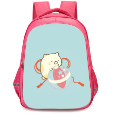 Sumikko Gurashi Neko Backpack StudentPack - Neko Standing On Cyan Background