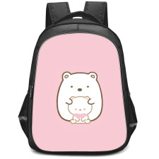 Sumikko Gurashi Shirokuma Backpack StudentPack - Shirokuma Standing On Pink Background
