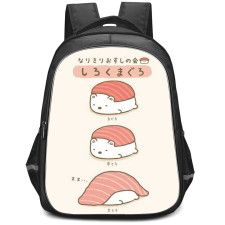 Sumikko Gurashi Shirokuma Backpack StudentPack - Shirokuma Sushi On Beige Background