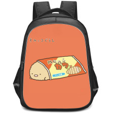 Sumikko Gurashi Tonkatsu Backpack StudentPack - Tonkatsu In A Wrapped Package On Orange Background