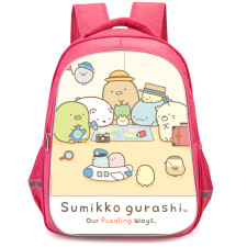 Sumikko Gurashi Backpack StudentPack - Sumikko Gurashi Traveling The World Poster