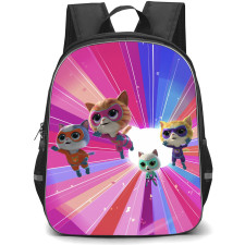 SuperKitties Backpack StudentPack - SuperKitties Flying In The Rainbow Tunnel