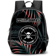 Surfing Billabong Backpack StudentPack - Surfing Billabong Surf Board Green Yellow Gradient Sticker On Black Background
