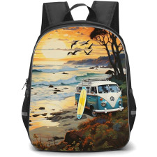 Surfing Backpack StudentPack - Surfing Freedom In Paradise Poster
