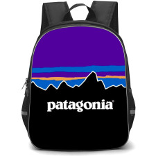 Surfing Patagonia Backpack StudentPack - Surfing Patagonia Violet Logo Poster