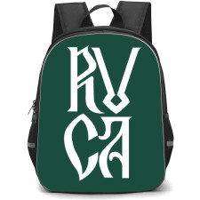 Surfing RVCA Backpack StudentPack - Surfing RVCA Typography Logo On Green Background