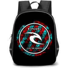 Surfing Rip Curl Backpack StudentPack - Surfing Rip Curl Logo Sticker On Black Background