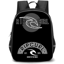 Surfing Rip Curl Backpack StudentPack - Surfing Rip Curl Vintage Vector Logos On Black Background