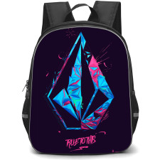 Surfing Volcom Backpack StudentPack - Surfing Volcom True To This Logo Illustration Art On Dark Background