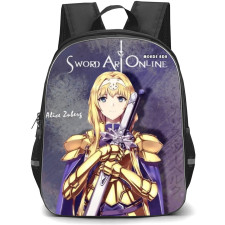 Sword Art Online Alice Zuberg Backpack Student Pack - Alice Zuberg Holding Sword on Chest