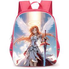 Sword Art Online Asuna Backpack Student Pack - Asuna With Wings Holding Sword