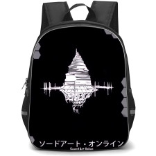 Sword Art Online Backpack Student Pack - Logo White Font Black Background
