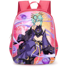 Sword Art Online Sinon Backpack Student Pack - Sinon Smiling Violet Outfit Violet Flare Illustration