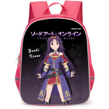 Sword Art Online Yuuki Konno Backpack Student Pack - Yuuki Konno Black Dark Violet Background
