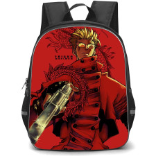 Trigun Stargaze Vash The Stampede Backpack School Bag StudentPack - Vash The Stampede Holding Gun Portrait Series Poster