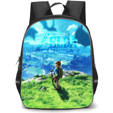 The Legend Of Zelda Backpack StudentPack - Link Breath Of The Wild Poster