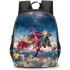 The Legend Of Zelda Link Backpack StudentPack - Link Fighting Tears Of The Kingdom