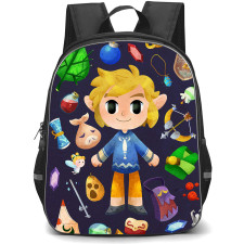 The Legend Of Zelda Link Backpack StudentPack - Link Portrait Chibi