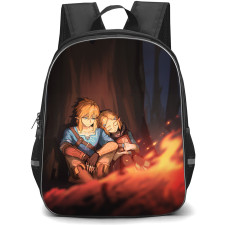 The Legend Of Zelda Backpack StudentPack - Princess Zelda And Link Camping