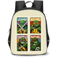 Teenage Mutant Ninja Turtles Backpack StudentPack - Teenage Mutant Ninja Turtles Characters Square Poster