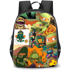 Teenage Mutant Ninja Turtles Michelangelo Backpack StudentPack - Michelangelo Collage 3D And Cartoon