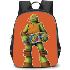 Teenage Mutant Ninja Turtles Michelangelo Backpack StudentPack - Michelangelo Holding Skateboard